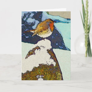 Robin RedBrustweihnachtskarte Feiertagskarte