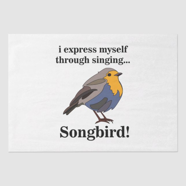 Robin Redust Songbird Seidenpapier (Vorderseite)