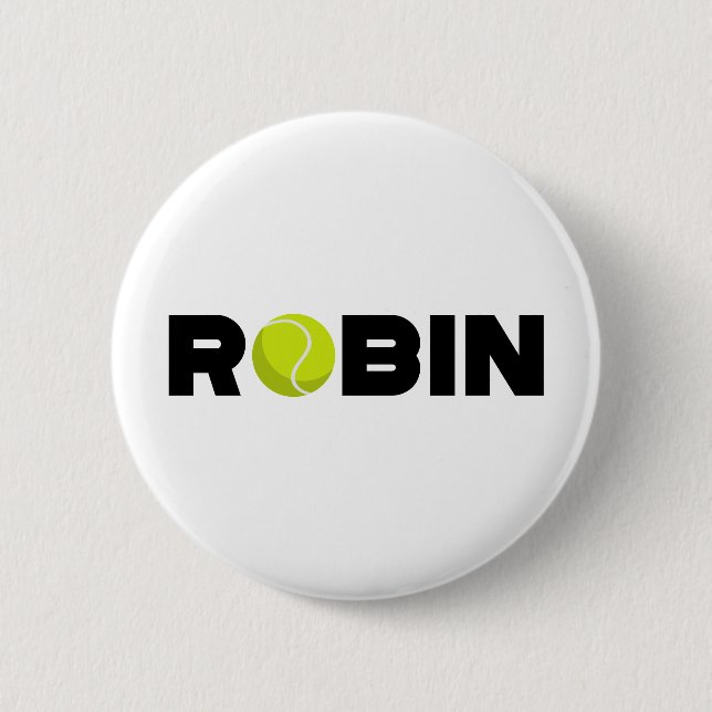 Robin Tennis Button (Vorderseite)
