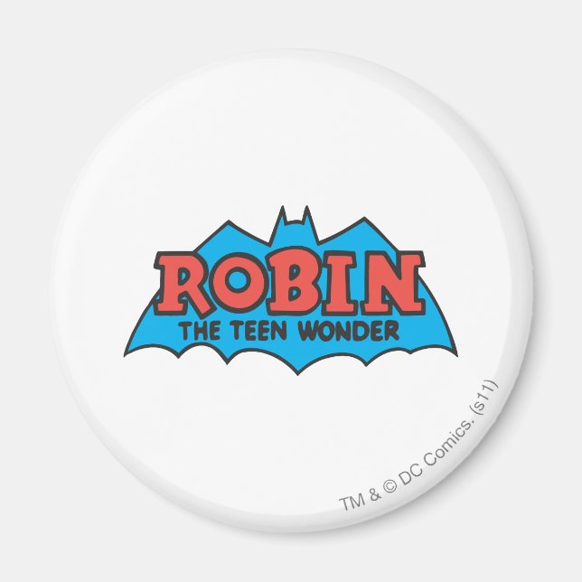 Robin The Teen Wonder Logo Magnet (Vorne)