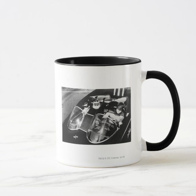 Robin und Batman in Batmobile Tasse (Rechts)