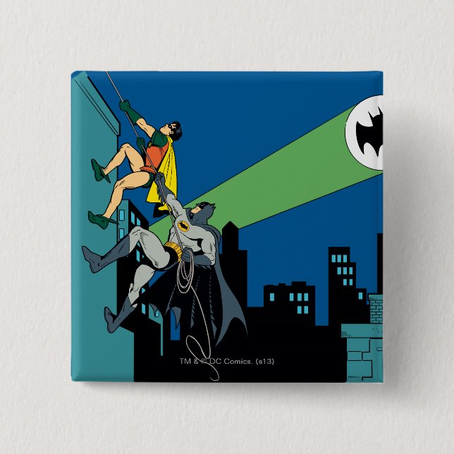 Robin und Batman klettern Button (Vorderseite)