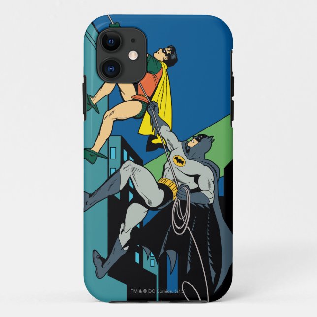 Robin und Batman klettern Case-Mate iPhone Hülle (Rückseite)