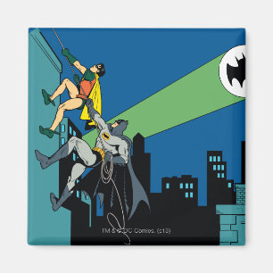 Robin und Batman klettern Magnet