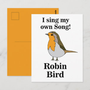 Robin-Vogel-lustige-Zitate Postkarte