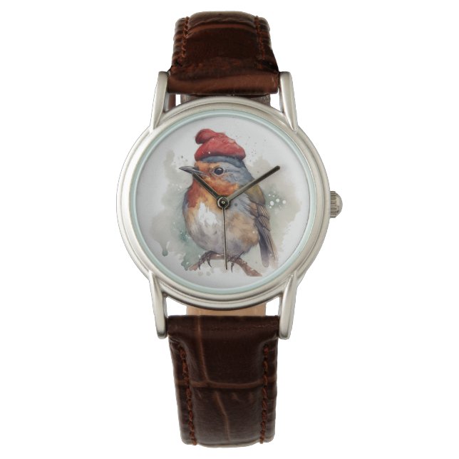 Robin Winter Delight Armbanduhr (Vorderseite)