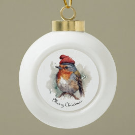 Robin Winter Delight, Brauch Keramik Kugel-Ornament