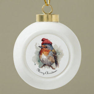 Robin Winter Delight, Brauch Keramik Kugel-Ornament