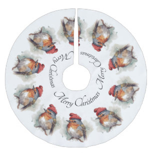 Robin Winter Delight, Brauch Polyester Weihnachtsbaumdecke