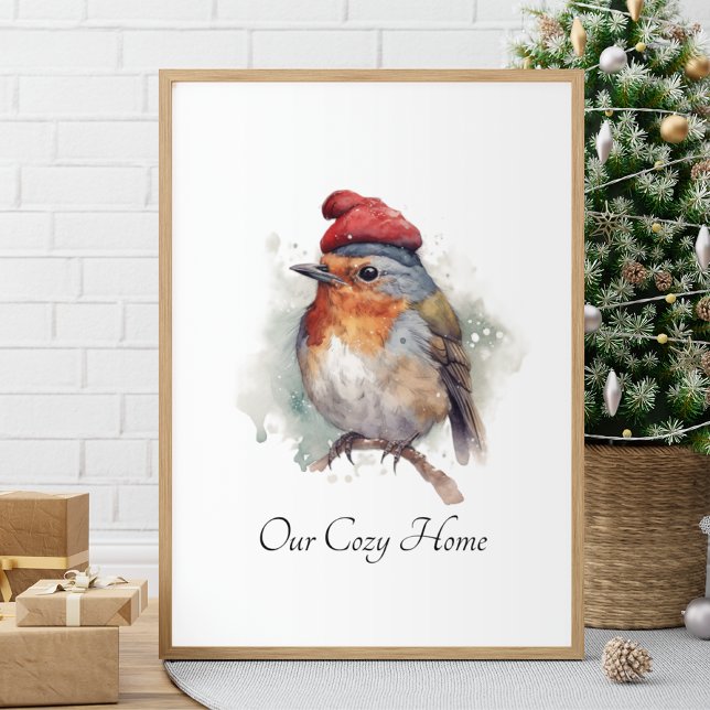 Robin Winter Delight, custom Poster (Von Creator hochgeladen)