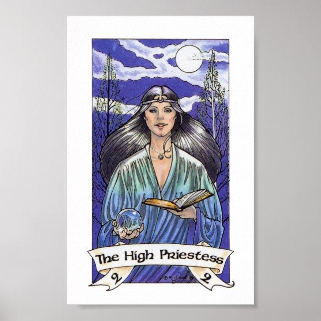 Robin Wood Tarot - Major 2 Die Hohepriester Poster (Vorne)