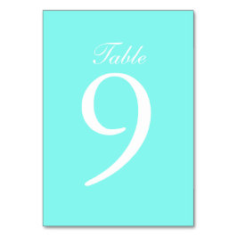 Robinblauer türkisblauer Wasserhauptblauer Hochzei Tischnummer