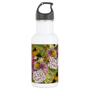 Robinen im Garten 2 Edelstahlflasche
