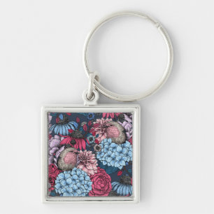 Robinen im Garten 3 Schlüsselanhänger