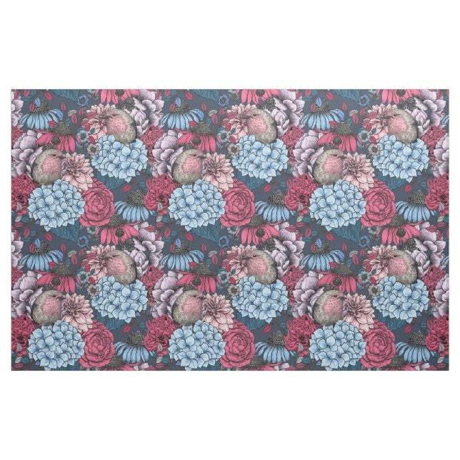 Robinen im Garten 3 Stoff (Fat Quarter (45,7 x 55,9 cm))