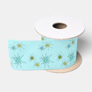 Robin's Egg Blue Atomic Sternexplosion Ribbon Satinband