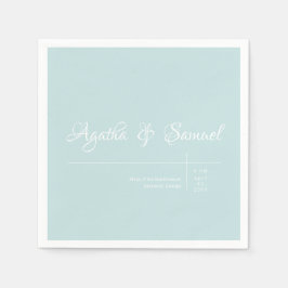 Robin's Egg Blue Classic Wedding Reception Napkins Serviette