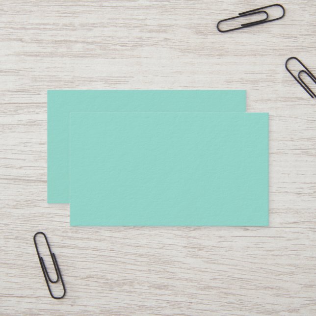Robin's Egg Blue Premium Business Card Visitenkarte (Vorderseite/Rückseite Beispiel)