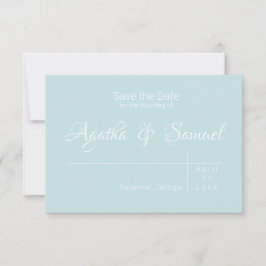 Robin's Egg Blue Wedding Einladung Save the Date