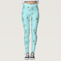 Robins Ei-blaue AtomSternexplosion-Leggings