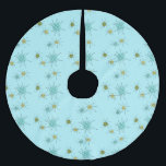 Robins Ei-blauer AtomSternexplosion-Baum-Rock Polyester Weihnachtsbaumdecke<br><div class="desc">Dieses Robins Ei-kennzeichnet blaues Iconic AtomSternexplosion-Weihnachtsbaum-Rockmuster iconic AtomSternexplosionen. Das ist recht! Die alte Schule, farbiger Hintergrund des Eies des Rotkehlchens Blau mit Goldtupfen ist- der perfekte Hintergrund für den vibrierenden Türkis, den beruhigenden Sellerie und farbigen die Kreise des kitschy Birnengrüns. Die Stellen der Farbe werden sporadisch in verschiedene Größen mit...</div>
