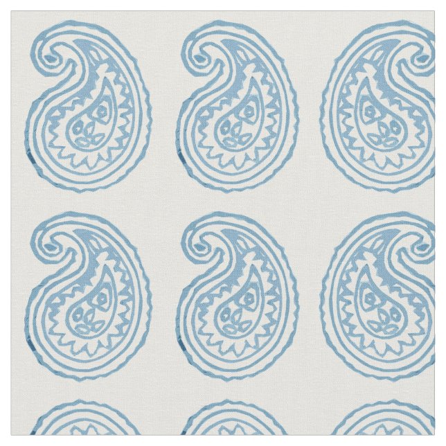 Robins Ei-blaues Paisley-Gewebe durch Margaret Stoff (Nahaufnahme)