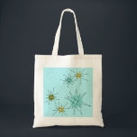 Robin's Ei Blue Atomic Sternexplosion Tote Bag Tragetasche<br><div class="desc">Dieses robuste Ei Blue Iconic Atomic Sternexplosion Tote Beutel Muster verfügt über die ikonischen atomaren Sternexplosionen. Das ist richtig! Die alte Schule, robinfarbener Hintergrund mit goldenen Falten ist der perfekte Hintergrund für die lebendigen, türkisfarbenen, beruhigenden Sellerie und die kitschigen Birnen-grünen Kreise. Die Farbflecken sind sporadisch in verschiedenen Größen platziert, mit...</div>