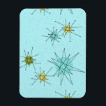 Robin's Ei Blue Atomic Sternexplosionen Flexible M Magnet<br><div class="desc">Das flexible Magnet-Muster dieses Robin’s Ei Blue Iconic Atomic Sternexplosionen zeichnet sich durch die ikonischen atomaren Sternexplosionen aus. Das ist richtig! Die alte Schule, robinfarbener Hintergrund mit goldenen Falten ist der perfekte Hintergrund für die lebendigen, türkisfarbenen, beruhigenden Sellerie und die kitschigen Birnen-grünen Kreise. Die Farbflecken sind sporadisch in verschiedenen Größen...</div>