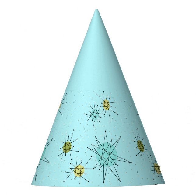Robin's Ei Blue Atomic Sternexplosionen Party Hat Partyhütchen (Vorderseite)