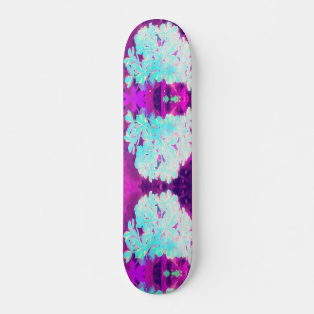 Robin's Ei Blue Peppermint Drehung Phlox Blume Skateboard (Vorne)