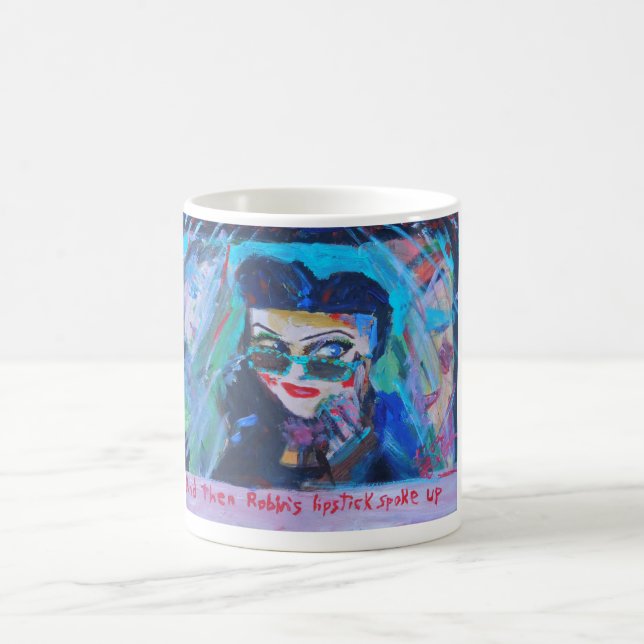 Robins Lippenstift-Kaffee-Tasse Kaffeetasse (Mittel)