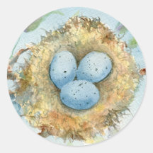 "Robin's Nest" Rundaufkleber