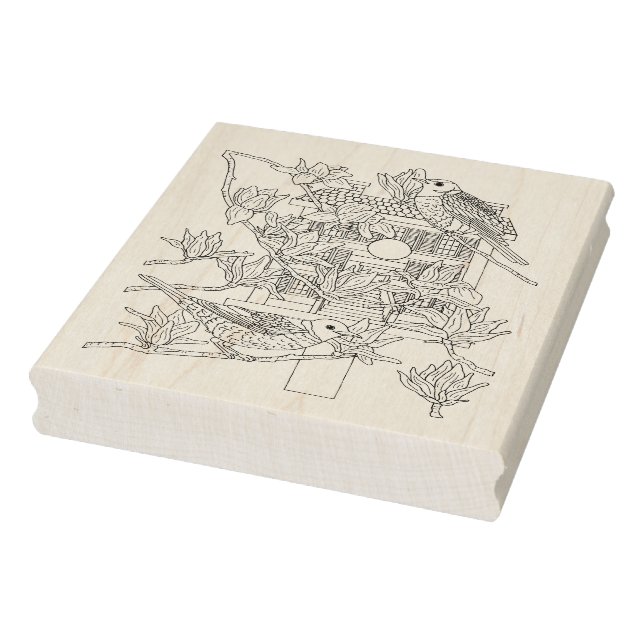 Robins und Magnolia Gummistempel (Stempel)