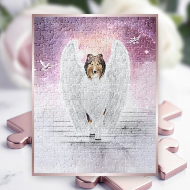 Robinser Collie Angel auf Treppen zum Hundehimmel  (Von Creator hochgeladen)