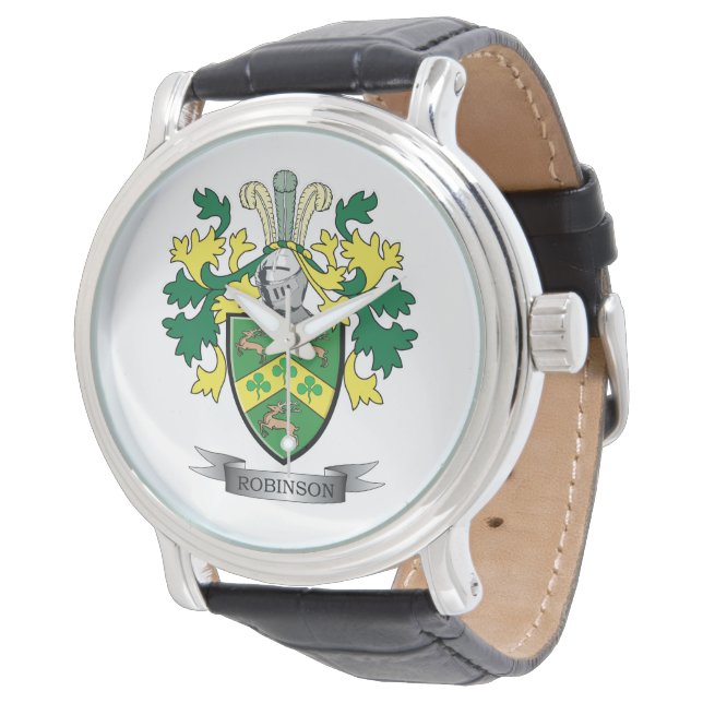 Robinson Coat of Arms Armbanduhr (Schrägansicht)