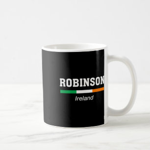 Robinson irischer Familienname St Patricks Day Irl Kaffeetasse