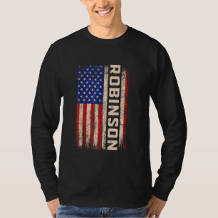 Robinson Nachname Shirt Robinson Name American Fl
