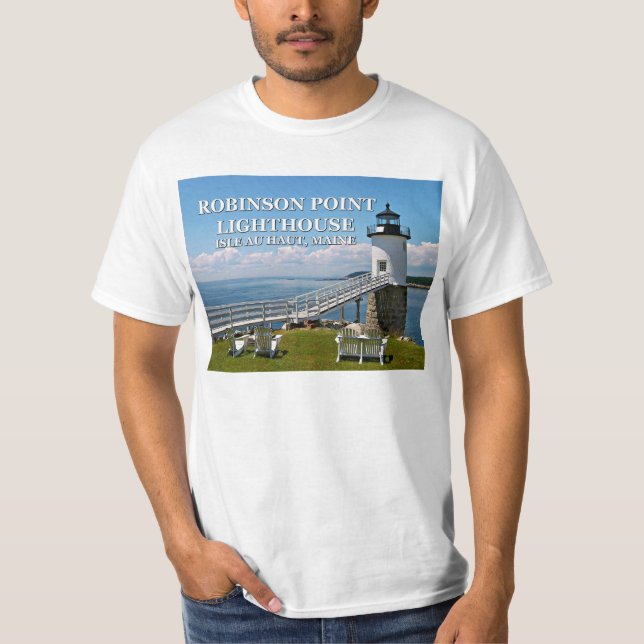 Robinson Point Lighthouse, Maine T - Shirt (Vorderseite)