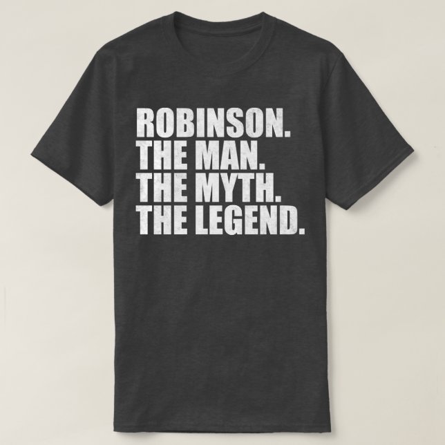 RobinsonRobinson Name Robinson Vorname T-Shirt (Design vorne)