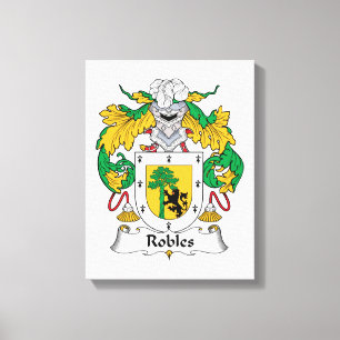 Robles Familienwappen Leinwanddruck