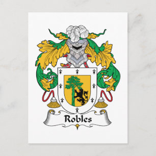 Robles Familienwappen Postkarte