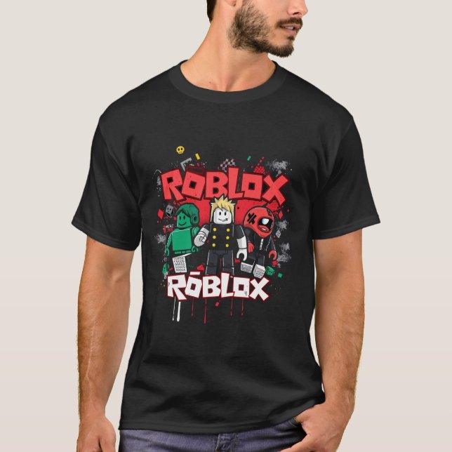 Roblox – Neonblockwelt T-Shirt (Vorderseite)