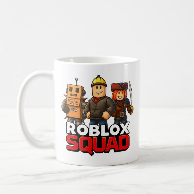 Roblox Squad Funny Gamer Kaffeetasse (Links)