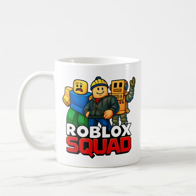 Roblox Squad Funny Gamer Kaffeetasse (Links)