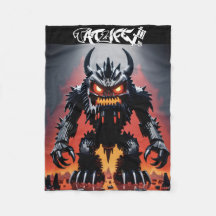 Robo-Block-Monster-Blanket
