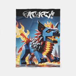 Robo-Block Pup Fleece Blanket