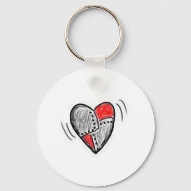 Robo-Heart Schlüsselanhänger (Vorderseite)