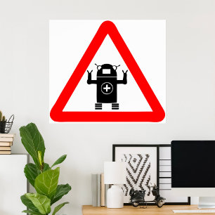 Robo Medic Sign Medical Care Poster