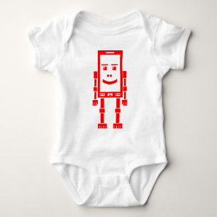 Robo Phone - Red Baby Strampler