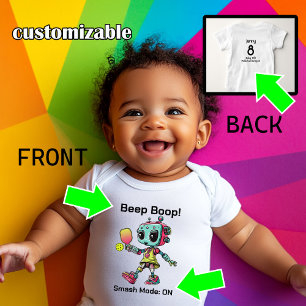 Robo-Pickle Smash T-Shirt Baby Strampler